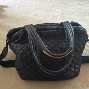 MZ Wallace Bag Black Medium Metro Tote Deluxe